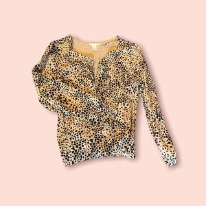 Leopard Print Cardigan
